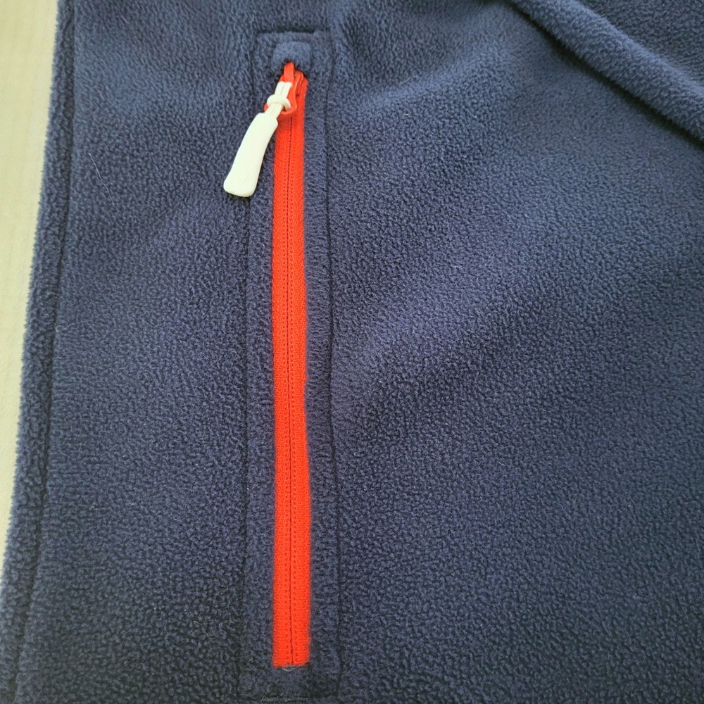 Helly Hansen Navy Blue Full Zip Red Trim Fleece Pullover Sweater Jacket Men XXL - Picture 6 of 11
